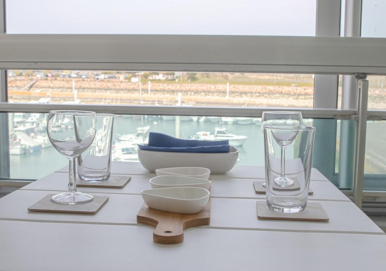 Le Greement - Appt Vue Sur Le Port Courseulles-sur-Mer Exterior foto